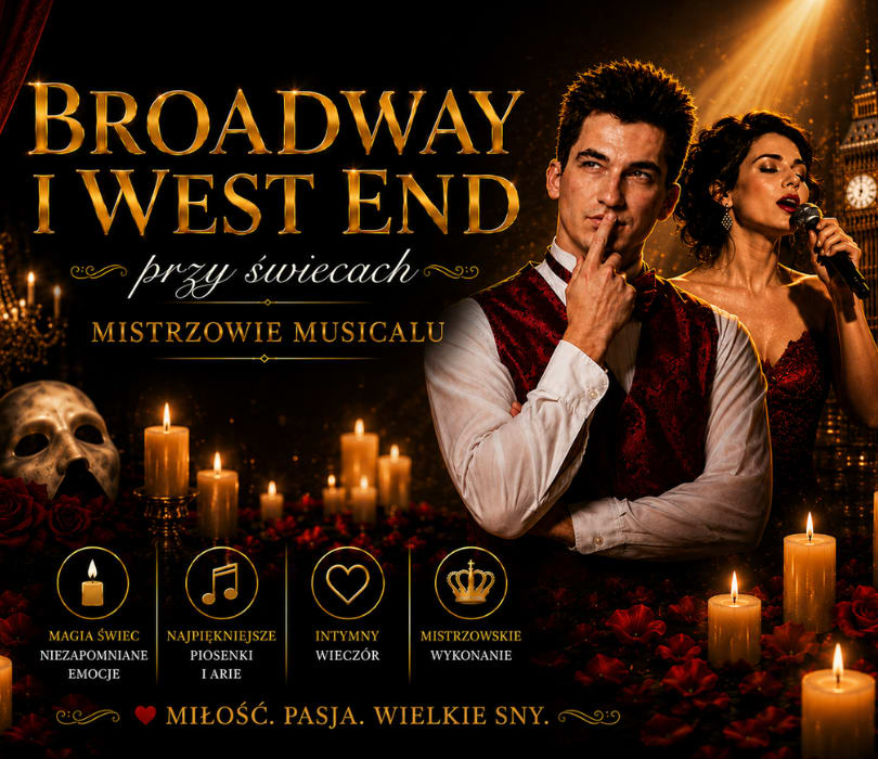 Broadway i West End przy świecach - Mistrzowie Musicalu, plakat wydarzenia
