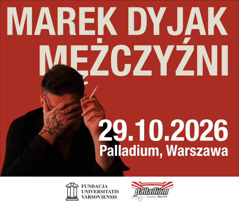 MAREK DYJAK - MĘŻCZYŹNI, plakat wydarzenia