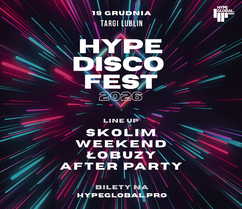 Hype Disco Festiwal - Festiwal Muzyki Disco Lublin, plakat wydarzenia