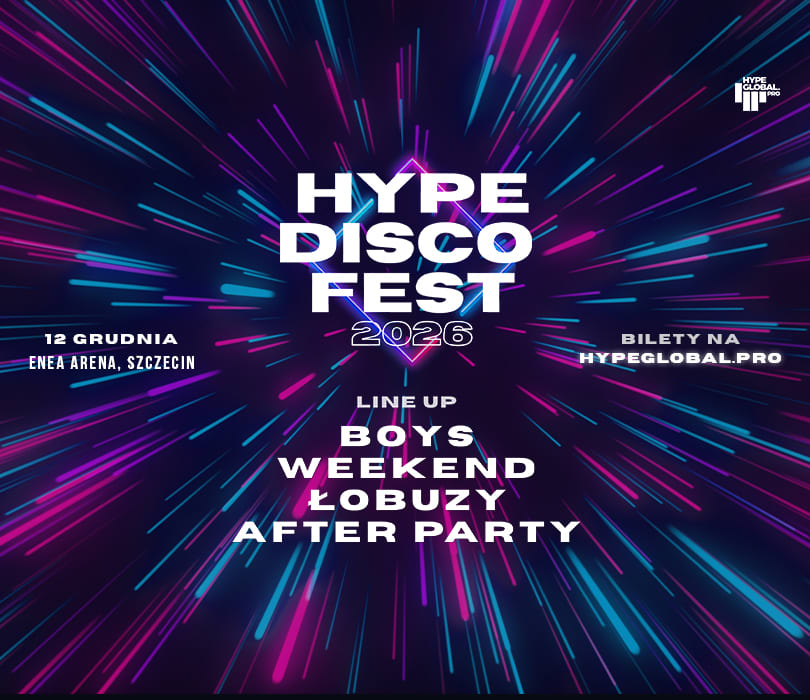 Hype Disco Festiwal - Festiwal Muzyki Disco Szczecin, plakat wydarzenia