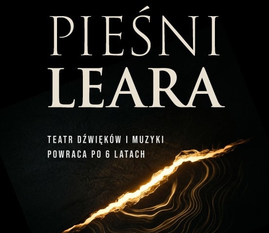 Pieśni Leara - spektakl na podstawie dzieła Williama Szekspira, plakat wydarzenia