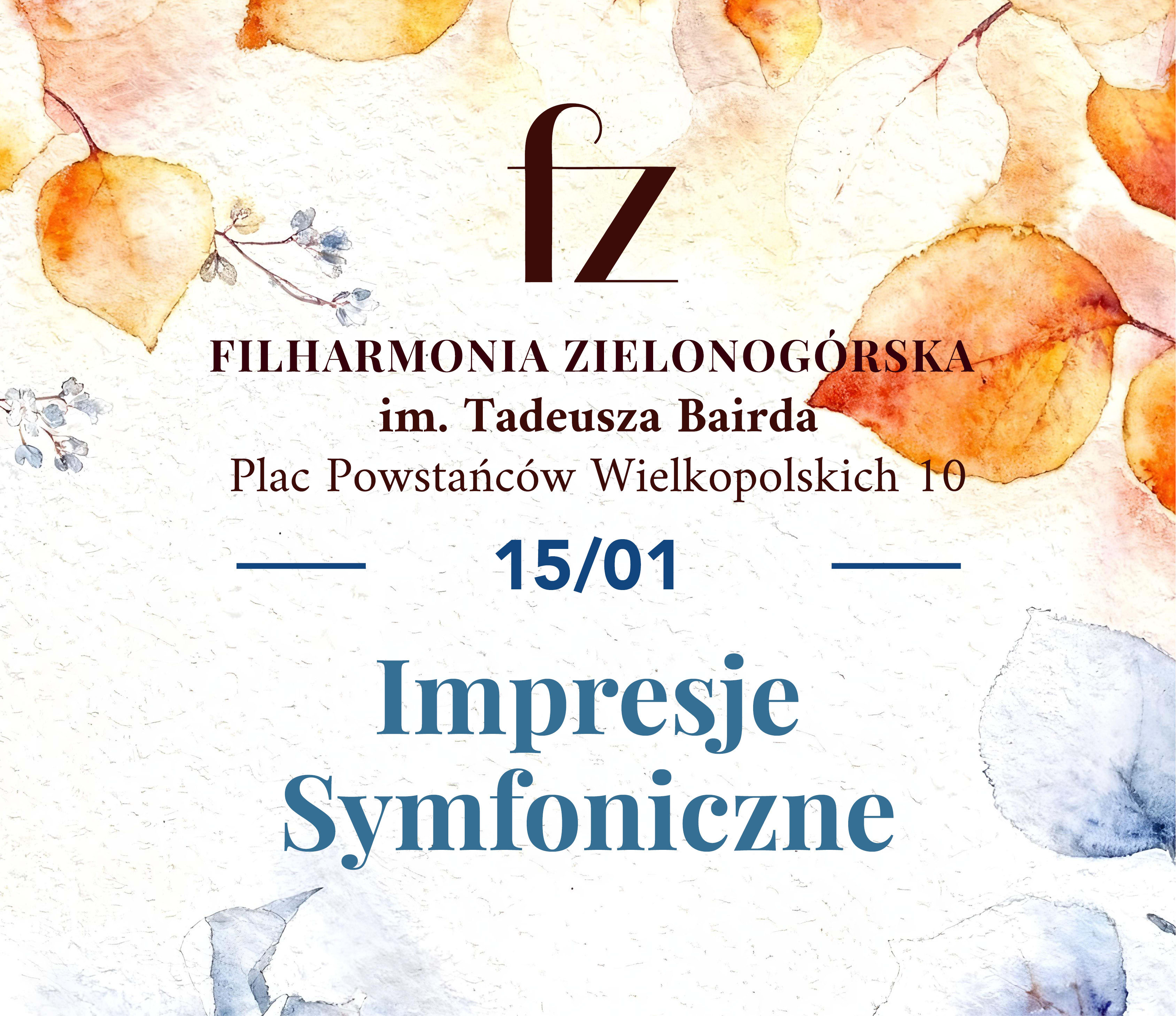 Impresje Symfoniczne, plakat wydarzenia