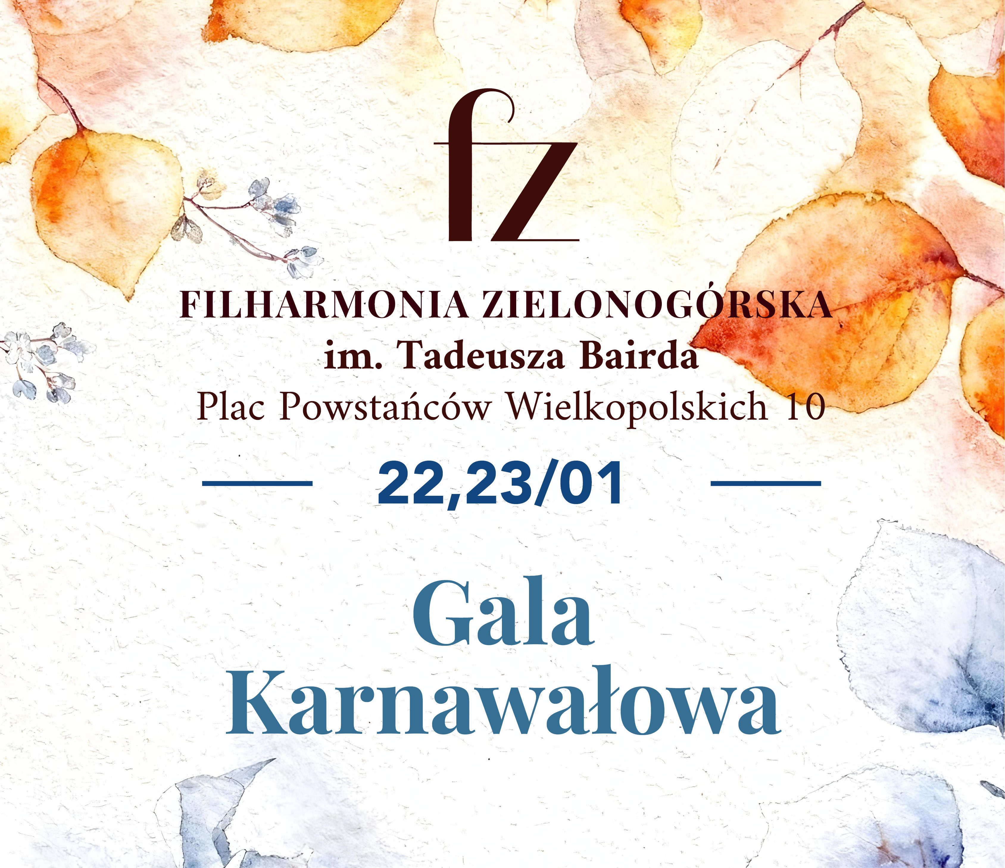 Gala Karnawałowa, plakat wydarzenia