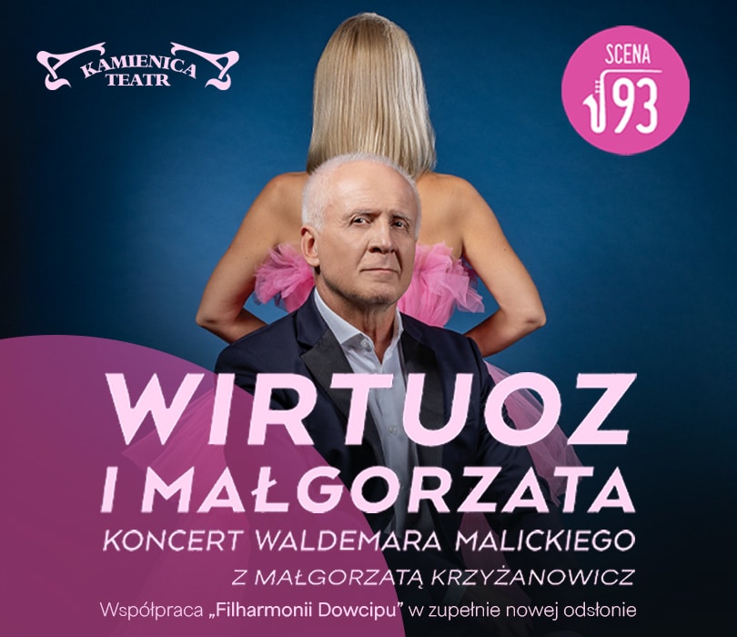 Wirtuoz i Małgorzata - koncert Waldemara Malickiego, plakat wydarzenia