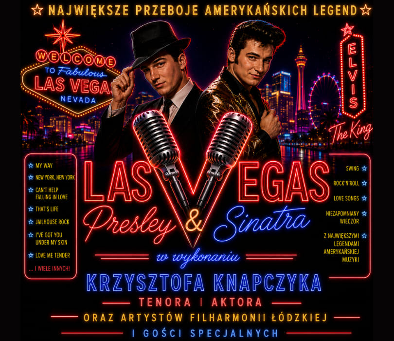 LAS VEGAS - Sinatra & Presley, plakat wydarzenia
