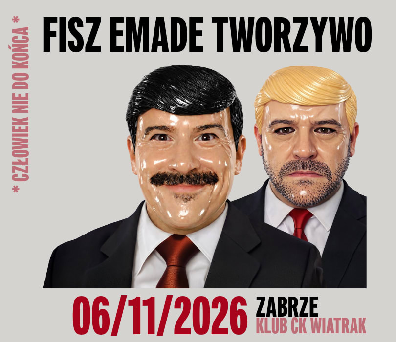 Człowiek nie do końca, plakat wydarzenia