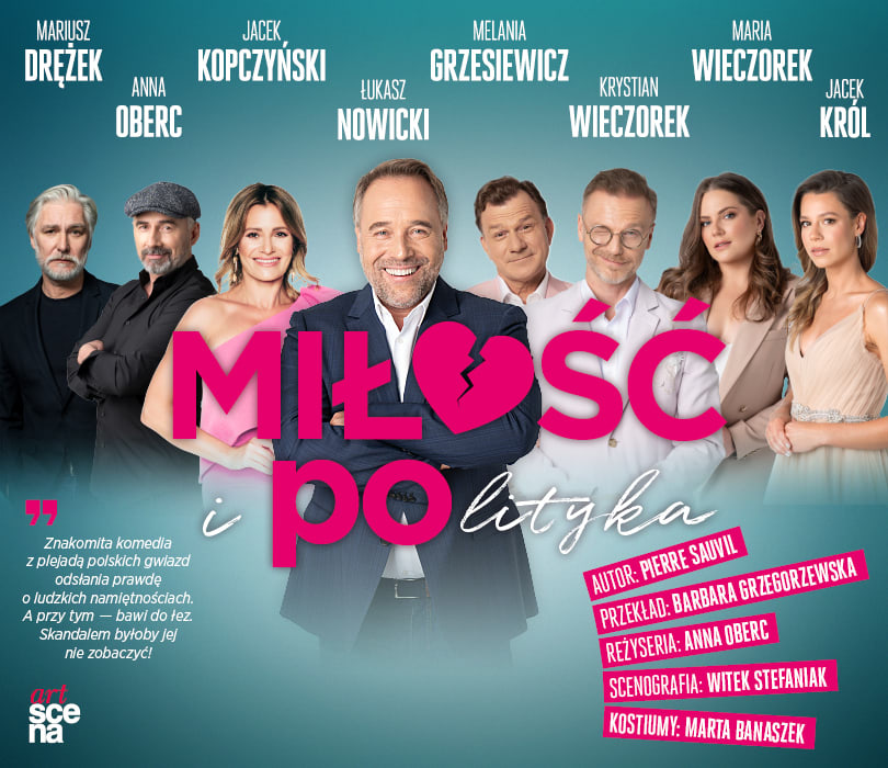 MIŁOŚĆ I POLITYKA, plakat wydarzenia