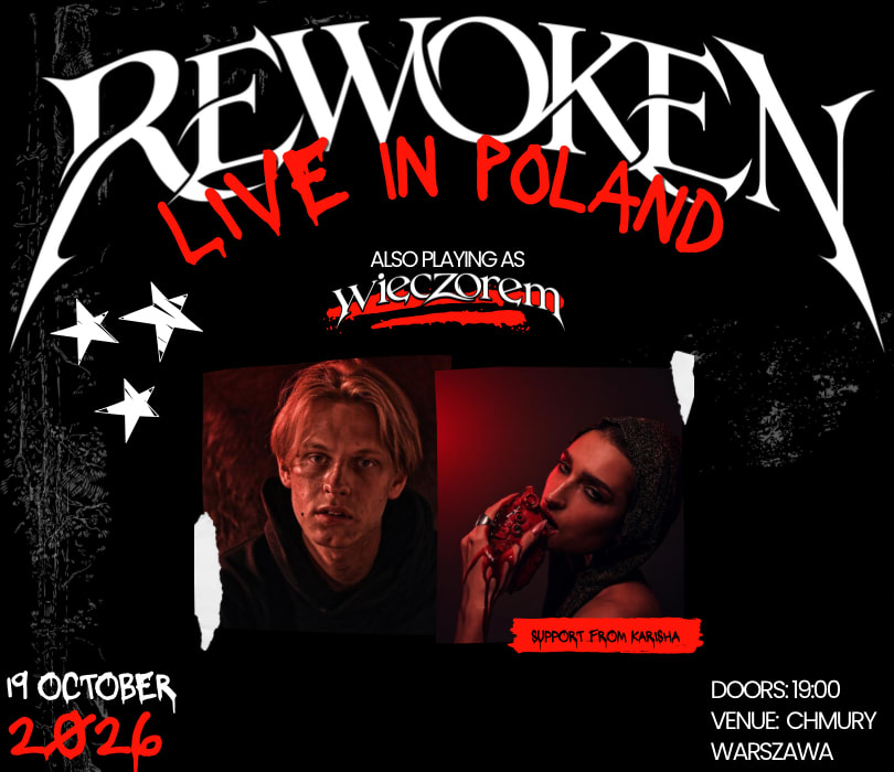 Rewoken, wieczorem, KARISHA | Chmury, Warszawa, plakat wydarzenia