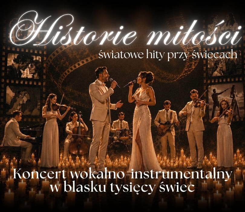Koncert przy świecach - Historie miłości – światowe hity przy świecach, plakat wydarzenia