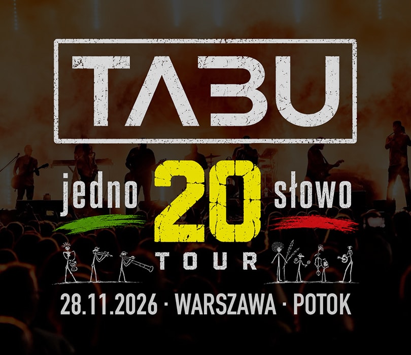 Koncert TABU - Warszawa / Potok, plakat wydarzenia
