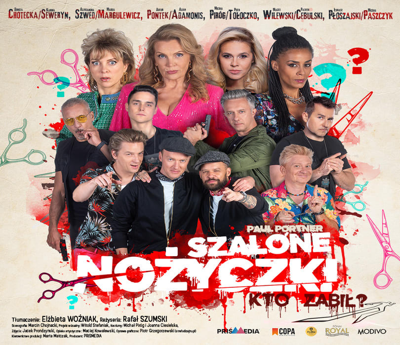 SZALONE NOŻYCZKI, czyli kto zabił, plakat wydarzenia