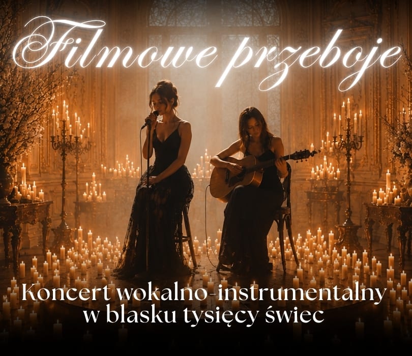 Koncert przy świecach - Filmowe przeboje: od klasyki do rocka, plakat wydarzenia
