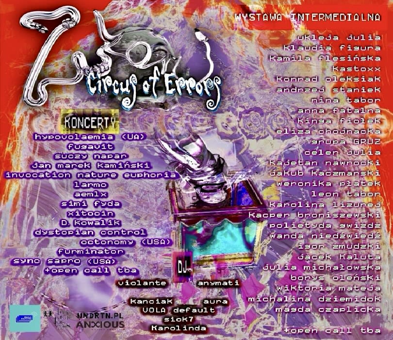Zuker: Circus of Errors, plakat wydarzenia