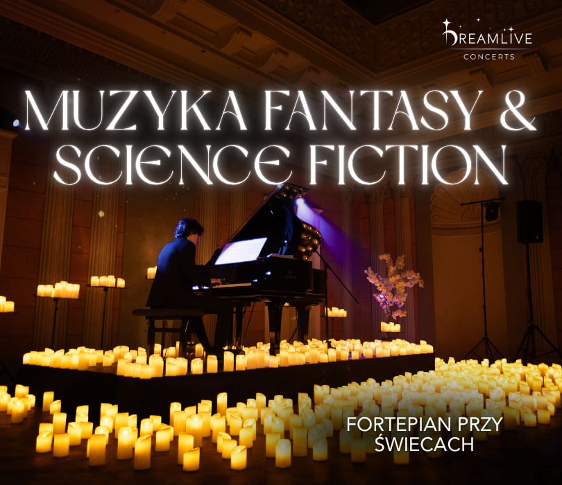 Muzyka FANTASY & SCIENCE FICTION: Fortepian przy świecach by Dreamlive Concerts, plakat wydarzenia