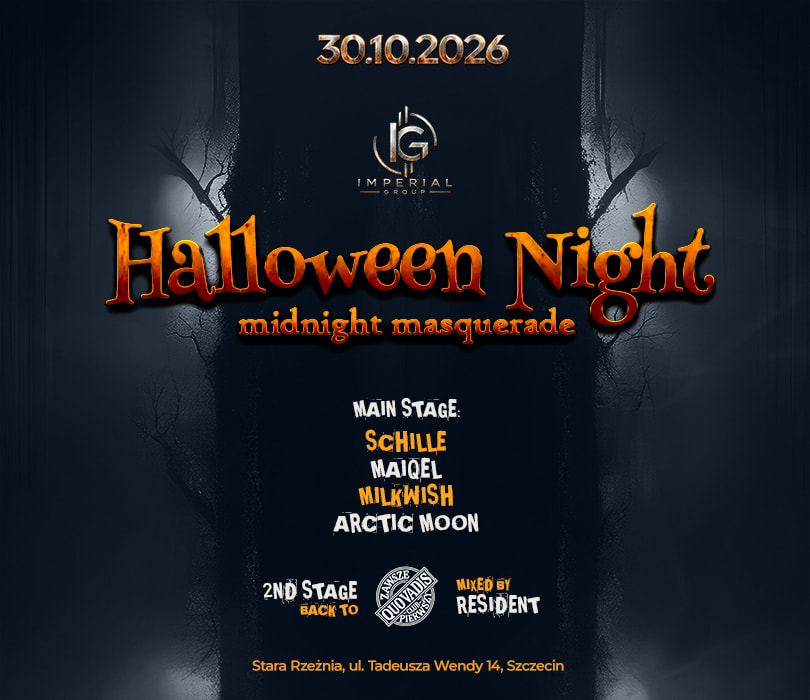 Halloween night: midnight masquerade!, plakat wydarzenia