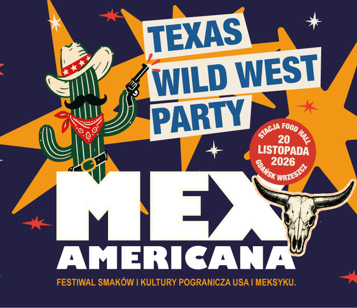 Texas Wild West Party | MexAmericana | Stacja Food Hall, plakat wydarzenia