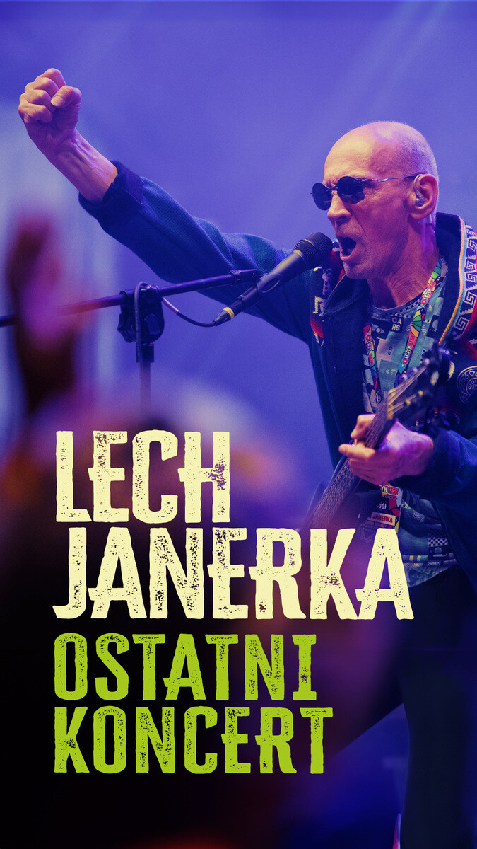 Pożegnalna trasa koncertowa Lecha Janerki, plakat wydarzenia