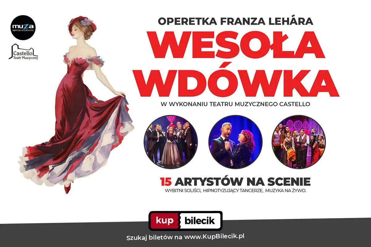Operetka Franza Lehara w trzech aktach, plakat wydarzenia