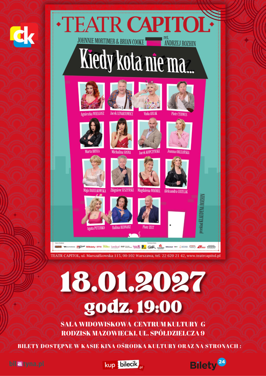 Kiedy kota nie ma... - spektakl Teatru Capitol, plakat wydarzenia