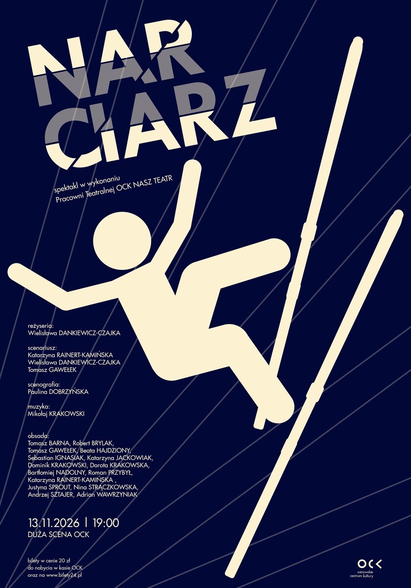 Nasz Teatr OCK | Narciarz, plakat wydarzenia