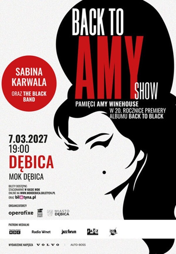 Back to Amy Show, plakat wydarzenia