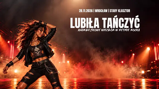 Lubiła tańczyć - rockowe rozpoczęcie karnawału, plakat wydarzenia