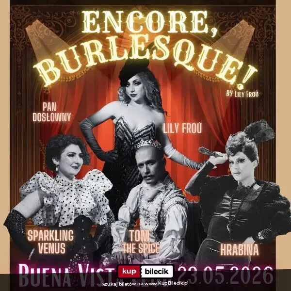 Encore, Burlesque! by Lily Froú w Przemyślu, plakat wydarzenia
