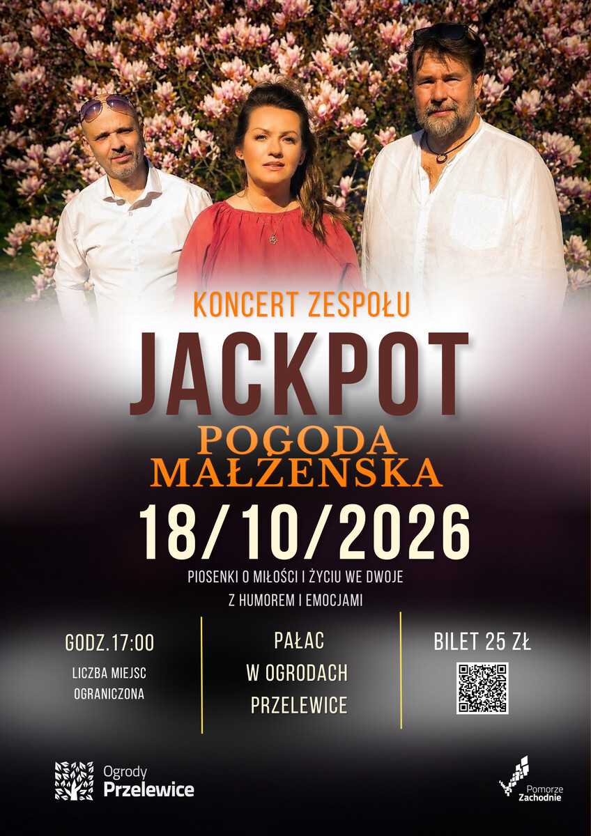 Pogoda Małżeńska I Koncert Jackpot, plakat wydarzenia