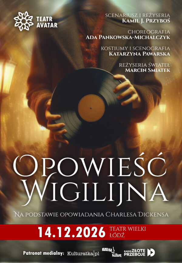 OPOWIEŚĆ WIGILIJNA, plakat wydarzenia