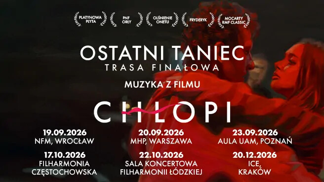 Muzyka z filmu "Chłopi" na żywo z animowanym malarstwem, plakat wydarzenia