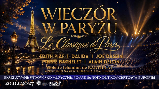 Wieczór w Paryżu – Le Classiques de Paris, plakat wydarzenia