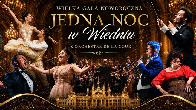 Wielka Gala Noworoczna - Jedna Noc w Wiedniu z Orchestre De La Cour, plakat wydarzenia