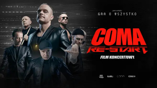 Coma Re-Start – Film Koncertowy, plakat wydarzenia