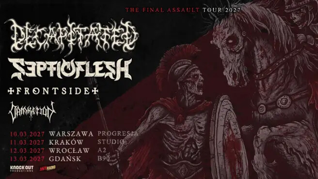 Septic Flesh, Decapitated + Frontside + Damnation, plakat wydarzenia
