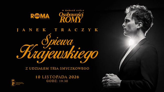 Osobowości Romy - Janek Traczyk śpiewa Krajewskiego, plakat wydarzenia