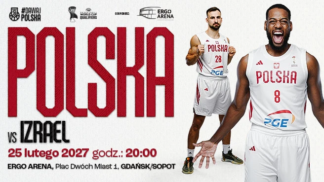 Kwalifikacje do Mistrzostw Świata w koszykówce mężczyzn 2027: Polska – Izrael, plakat wydarzenia