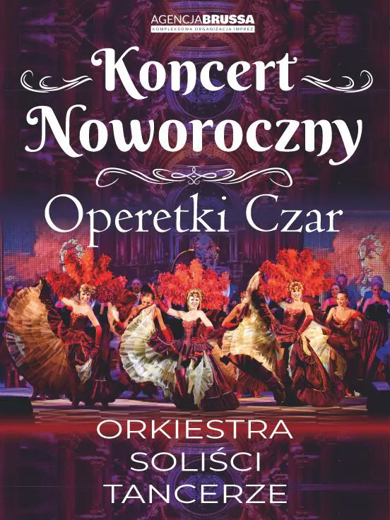 Koncert Noworoczny "Operetki Czar", plakat wydarzenia