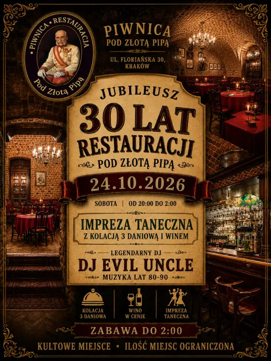 30 Lat Smaku i Dźwięku – Urodzinowa Noc w Stylu Retro