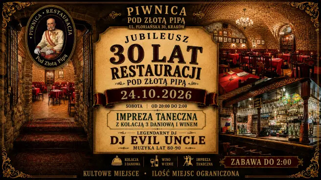 30 Lat Smaku i Dźwięku – Urodzinowa Noc w Stylu Retro, plakat wydarzenia