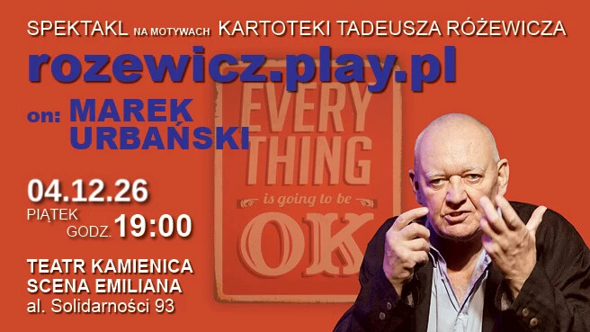 "Rozewicz.play.pl", plakat wydarzenia