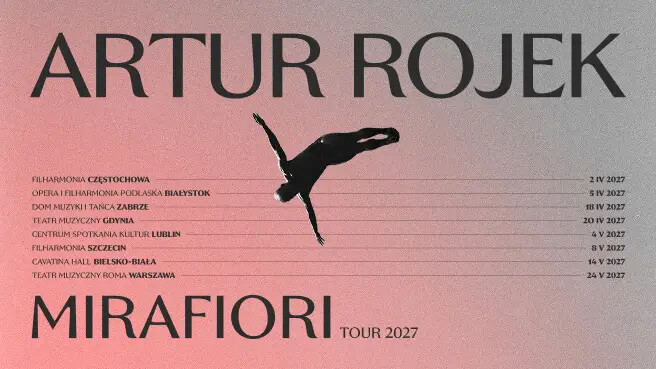 Artur Rojek Mirafiori Tour 2027, plakat wydarzenia