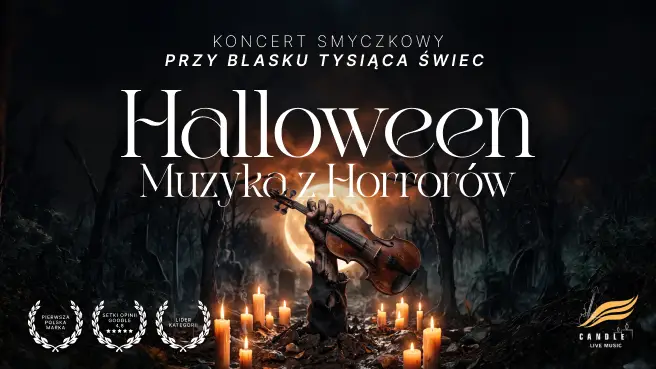 Koncert przy świecach: Halloween - Muzyka z Horrorów, plakat wydarzenia