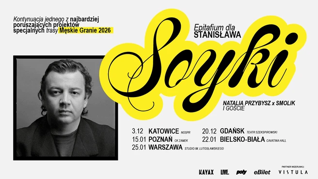 Epitafium dla Stanisława Soyki, plakat wydarzenia