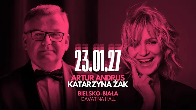 ARTUR ANDRUS z zespołem - gościnnie KATARZYNA ŻAK, plakat wydarzenia