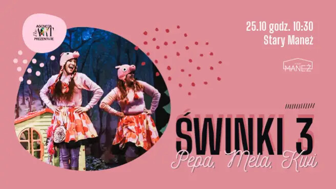 Świnki 3 – Pepa, Mela i Kwi, plakat wydarzenia