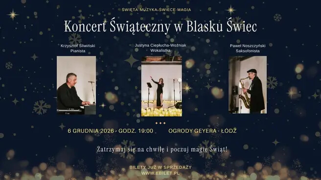 Koncert Świąteczny w Blasku Świec, plakat wydarzenia