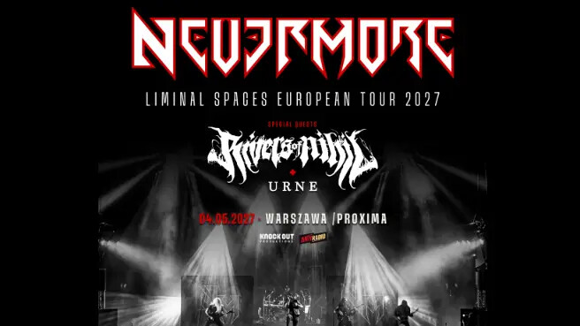 Nevermore + Rivers Of Nihil + Urne, plakat wydarzenia