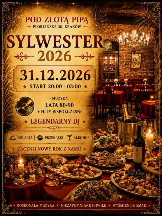Sylwester 2026/2027 w Sercu Krakowa!