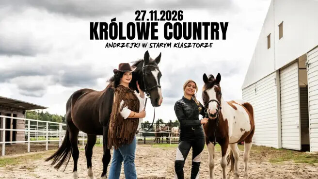 KRÓLOWE COUNTRY - Andrzejki w Starym Klasztorze, plakat wydarzenia