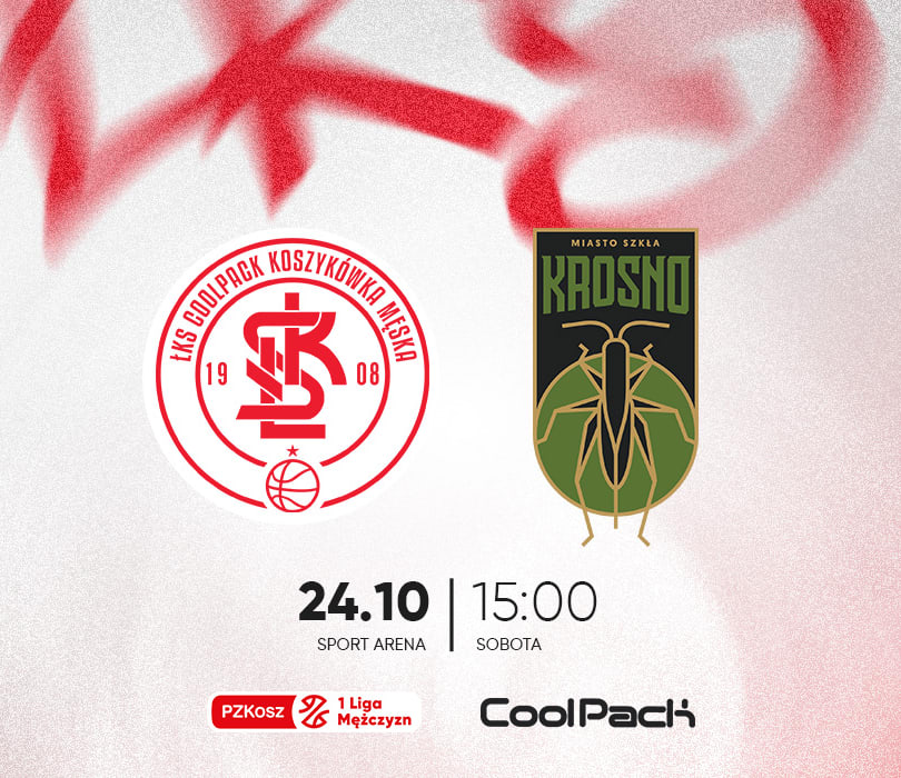 ŁKS Coolpack Łódź - Miasto Szkła Krosno, plakat wydarzenia